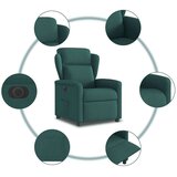  Električni naslanjač temno zeleno blago | Shoptok.si