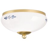 Orion plafonsko svetlo landhaus 1xE27/60W/230V ø 21 cm mesing/bela/plava | Eponuda.com