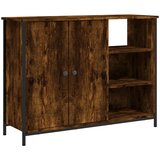  Komoda boja dimljenog hrasta 100 x 33 x 75 cm konstruirano drvo | shoptok.hr