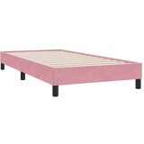  Okvir kreveta bez madraca Ružičasti 80x210 cm Baršun | shoptok.hr