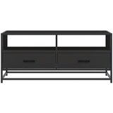 vidaXL Klubska mizica črna 100x50x45 cm inženirski les in kovina | Shoptok.si