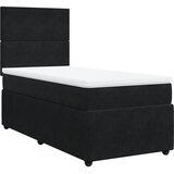 vidaXL spring krevet s madracem crni 90x190 cm baršunasti | shoptok.hr