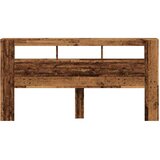  LED uzglavlje boja drva 200x18,5x103,5 cm konstruirano drvo | shoptok.hr