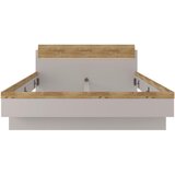 Dieter Knoll POSTELJA 180 cm x 200 cm , les, leseni material barve hrasta, svetlo siva | Shoptok.si