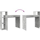  Stol s policom Betonski sivi 100 x 40 x 90 cm Konstruirano drvo | shoptok.hr