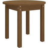 The Living Store Klubska mizica medeno rjava Ø 45x40 cm trdna borovina - Klubska Mizica, (21421361) | Shoptok.si
