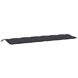  Jastuci za vrtnu klupu 2 kom crno 200x50x7 cm tkanine Oxford | shoptok.hr