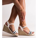 Big Star White wedge sandals | Shoptok.si