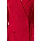 Trendyol Red Pleated Mini Woven Jacket Dress | Shoptok.si