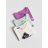 Reserved Pamučna majica 3 kom - krem | shoptok.hr
