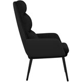  Stolica za opuštanje od tkanine crna | shoptok.hr