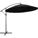 The Living Store Viseč senčnik črn 3 m aluminijast drog - Senčnik, (21750674) | Shoptok.si