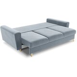 Cosmopolitan Design Svijetlo plava baršunasti sklopiva/s prostorom za odlaganje sofa 235 cm Kyoto – | shoptok.hr