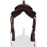 vidaXL Western sedlo, uzda in oprsnica pravo usnje 13" rjave barve | Shoptok.si
