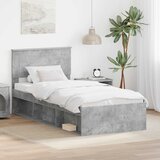  Krevetna konstrukcija Beton 90 x 200 cm Konstruirano drvo | shoptok.hr