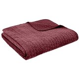 Bianca Bordo rdeče prešito pregrinjalo 240x260 cm Attica Velvet – Cene
