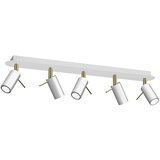SPOT svetlo PRESTON 5xGU10/MR11/40W/230V belo/zlatno | Eponuda.com