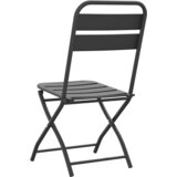 vidaXL Zložljive vrtne stole 2 kosa Antracit 42x52x82 cm Prašno lakirano jeklo | Shoptok.si