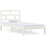  Okvir za krevet od masivne borovine bijeli 90 x 200 cm | shoptok.hr