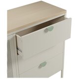 Marckeric Krem/u prirodnoj boji metalna komoda 140x90x40 cm Sayla – | shoptok.hr