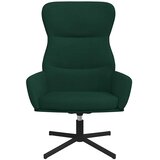  Stolica za opuštanje tamnozelena baršunasta | shoptok.hr