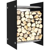 Furnova Stojalo za drva črno 40x35x60 cm steklo, (21912647) | Shoptok.si