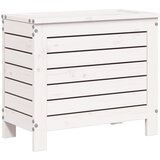  Vrtni tabure bijeli 62 x 31,5 x 52 cm od masivne borovine | shoptok.hr