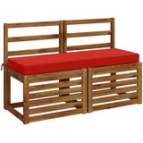 Jastučić za klupu SOEST 100% poliester Crvena 120 x 40 x 8 cm Slike