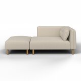 Bessagi Home počivalnik fanny, bež, s taburejem | Shoptok.si