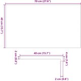  Prozorske klupice 2 kom tamnosmeđe 70x40x2 cm masivne hrast | shoptok.hr