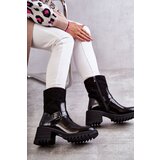 Boto Women's Warm Boots On A Chunky Heel Black Marinela | shoptok.hr