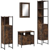  4-dijelni set kupaonskog namještaja boja hrasta drveni | shoptok.hr