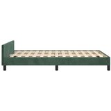  Okvir za krevet s uzglavljem tamnozeleni 120x200 cm baršunasti | shoptok.hr