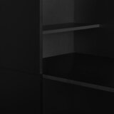  Barski stol s ormarićem crni 115 x 59 x 200 cm | Eponuda.com