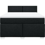  Krevet s oprugama i madracem crni 160x200 cm od tkanine | shoptok.hr