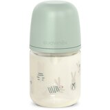 Suavinex Wonderland SX Pro Physiological Anti-Colic Glass steklenička za dojenčke +0 SF Green Bunny 120 ml Slike