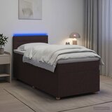  Boxspring krevet s madracem Tamno smeđa 90 x 200 cm Tkanina 90 x 200 x 100.5 cm Cijene
