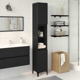  Kupaonski ormar Crni hrast 30 x 30 x 190 cm Konstruirano drvo | shoptok.hr
