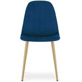  PADVA stolica - tamnoplavi baršun / noge od hrasta x 2 | shoptok.hr