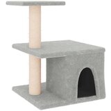  Penjalica za mačke sa stupovima za grebanje svjetlosiva 48 cm | shoptok.hr