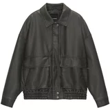 Pull&Bear Prehodna jakna temno siva
