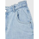 Moodo Women's denim shorts with high waist - light blue | ePonuda.com