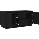vidaXL TV omarica z LED lučmi črna 100x41x50 cm | Shoptok.si