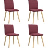  Jedilni stoli 4 kosi vinsko rdeče blago, (21828500) | Shoptok.si