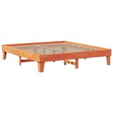  Posteljni okvir brez vzmetnice vošč. rjav 200x200 cm borovina, (21607218) | Shoptok.si