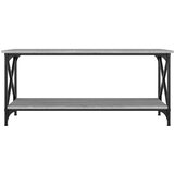  Stolić za kavu sonoma sivi 100x45x45 cm od drva i željeza | Shoptok.si