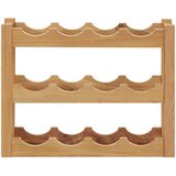  Stalak za vino za 12 boca 47 x 21 x 36 cm od masivne hrastovine | Eponuda.com