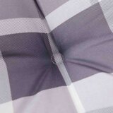 vidaXL Blazina za vrtno klop siv karo vzorec 200x50x3 cm blago | Shoptok.si