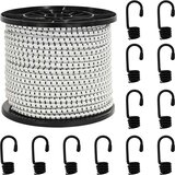  Bungee užadi s kukama 8 mm Crna i bijela PP i guma | shoptok.hr