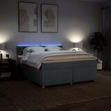  Okvir kreveta s oprugama i madrac svjetlosivi 180x200cm tkanina | shoptok.hr